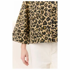 Femme Leon & Harper Veste Vincy Leopard Coton Bio |