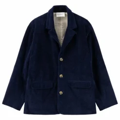 Clearance Leon & Harper Veste Vivianne Velours Côtelé Coton Bio | Bleu marine