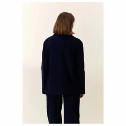 Clearance Leon & Harper Veste Vivianne Velours Côtelé Coton Bio | Bleu marine