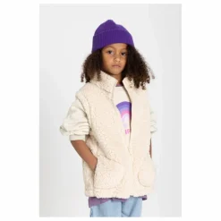 Sale Hundred Pieces Veste Zippée sans manches Sherpa | Ecru