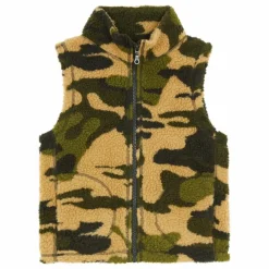 Enfant Hundred Pieces Veste Zippée sans manches Sherpa |