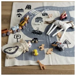 Bloomingville Mini Voitures Avin en bois - set de 6